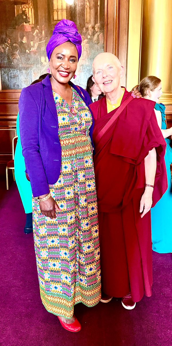 Great photos from the Edinburgh 900 event of two inspiring women Irene Mosota (Chair of the Edinburgh Slavery and Colonialism Review Group) and Ani Rinchen Khandro (Kagyu Samye Dzong Edinburgh).