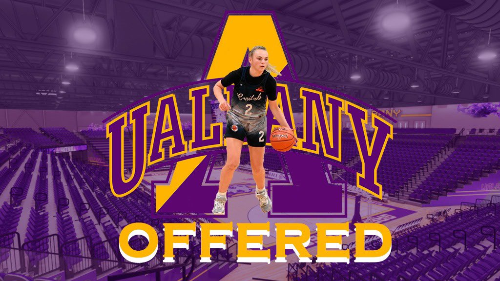 After a great conversation with Coach Mullen and Coach Meg, I am honored to have received a D1 offer from UAlbany! Thank you @coachmull2 and the entire staff!! @UAlbanyWBB @albany_capitals @1on1YourShotOn1 @HoosacGB @NEPSGBCA