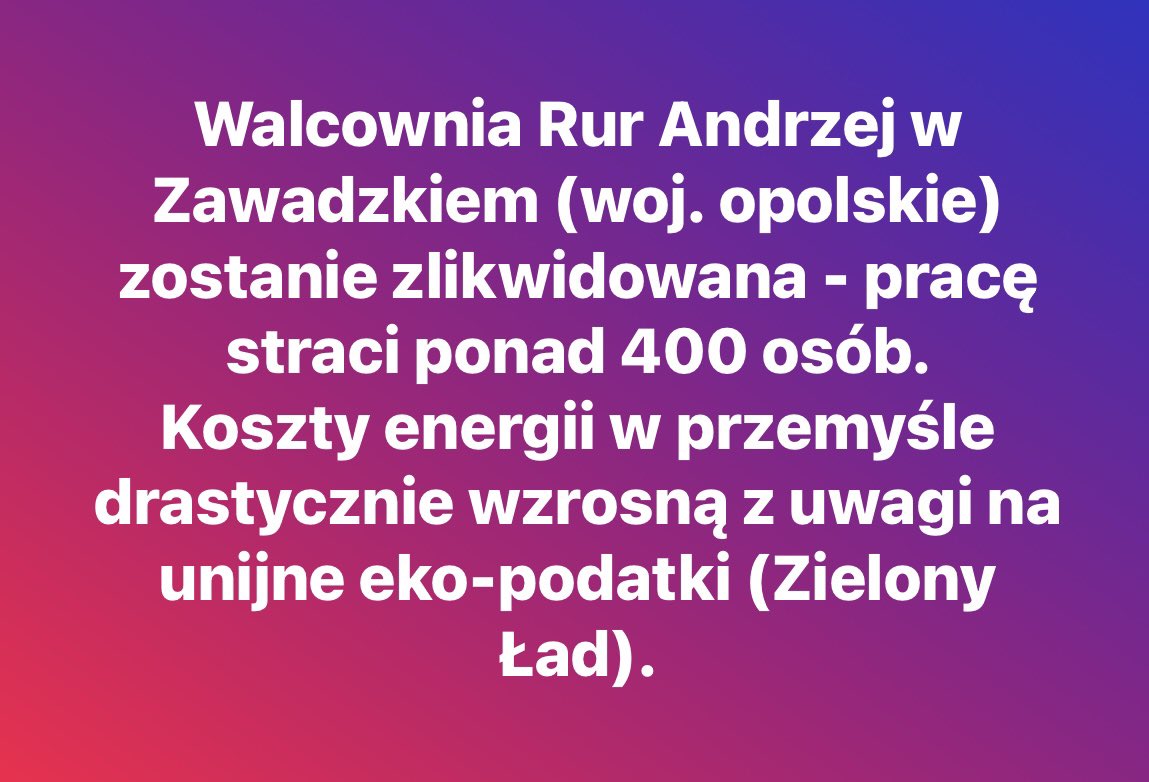 400 osób trafi na bruk!

#PreczZzielonymŁadem #StopPodwyżkom