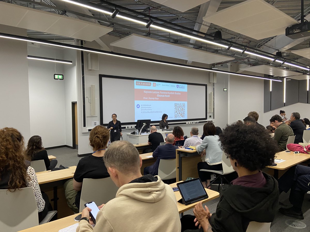 wrodgers2's tweet photo. Choman Hardi, scholar and writer, gives the keynote lecture at the Kurdish Studies Conference co-hosted by @ShefUniPolitics &amp; @LSEMiddleEast #LSEUoSKurdishConference https://t.co/Ipdpqzzr7j