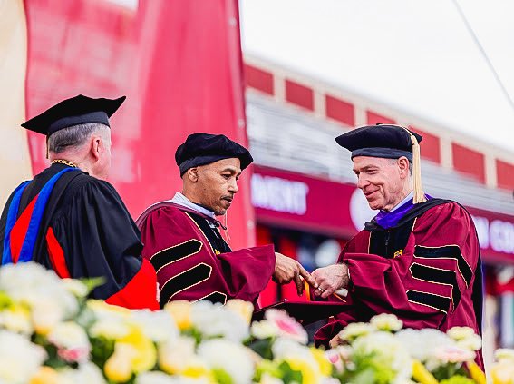 Making an Impact 🦅 At Boston College’s 2024 Commencement ceremony, BC legend Dana Barros was awarded the degree of Doctor of Humane Letters, honoris causa, for his life characterized by dedication, entrepreneurship, service, and mentoring young people throughout Greater Boston