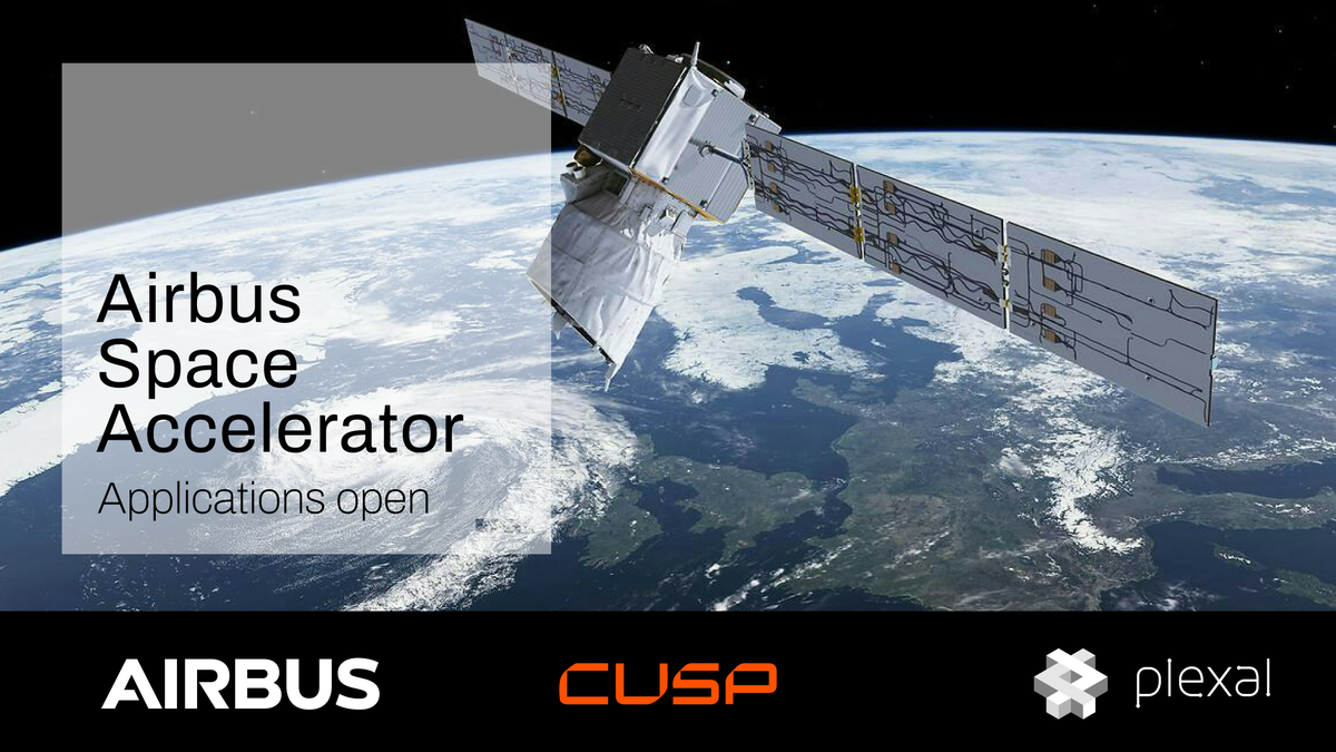 Apply for the @Airbus #Space #Accelerator, part of the wider Community for Space Prosperity (CUSP) #initiative to develop the UK’s space #ecosystem. For #companies with the desire and potential to work in space.  #Applications close Friday 14th June: plexal.com/our-work/airbu…