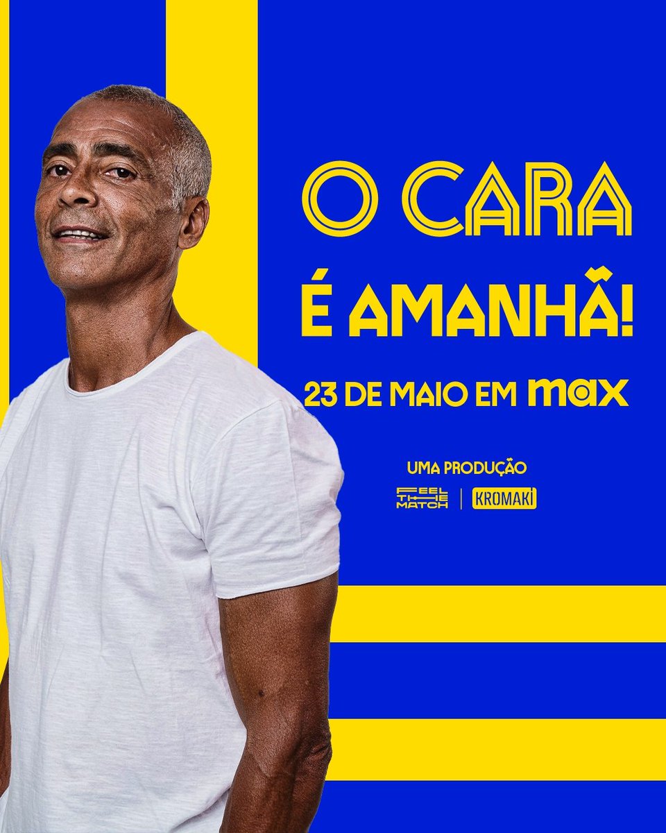 Amanhã é dia de “Romário: O Cara” 1️⃣1️⃣

A série revelará detalhes da vida de Romário contados pelo próprio protagonista e por personagens marcantes que o acompanharam durante a carreira.

A partir de 23 de maio na <a href="/StreamMaxBR/">HBO Max Brasil</a>. Uma produção Feel The Match e Kromaki Filmes.