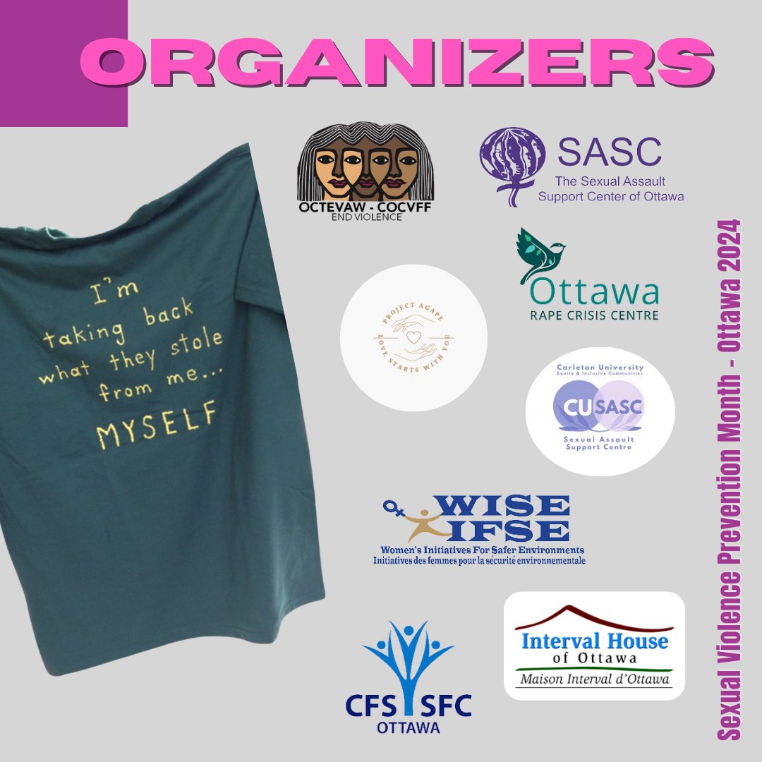 Clothesline Project is back! 
Join us on Saturday, May 25, from 10 am—2 pm at Minto Park (102 Lewis Street), filled with yoga, painting, music, bubbles, and more. We will use artmaking as a tool to amplify our calls to end violence.

#sascottawa #SVPM2024 #ottevents #endGBV