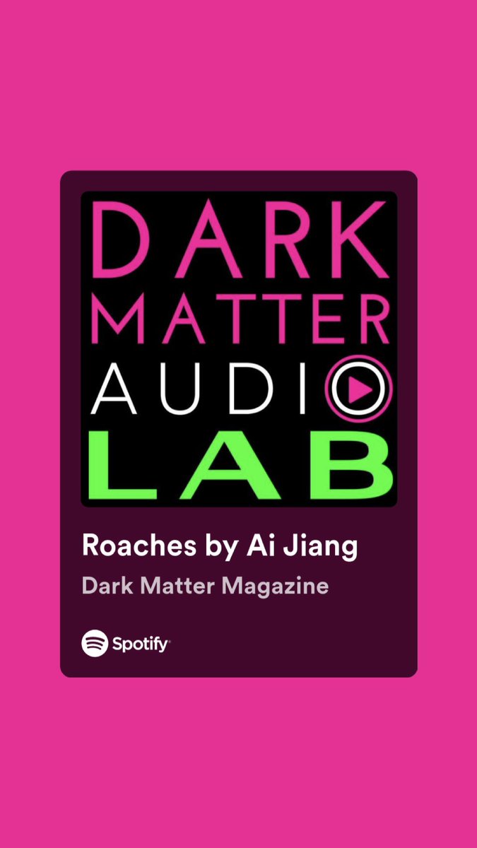 Looking for a short story to listen to today you say? 👀🫣 “Roaches” about people bioengineered to clear landfills podcasted by @dark_matter_mag Narrator: @AinsleighBarber Sound: @youseethehat Production: @philmclaughlin