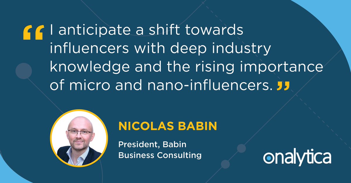 Read my insights in @Onalytica's #B2BInfluencerMarketingReport! I predict a shift towards micro and nano-influencers with deep industry knowledge for 2024. Plus, hear from experts like @YuHelenYu @cspenn @antgrasso_IT @JanineWegner. #B2BInfluencerMarketing #innovation