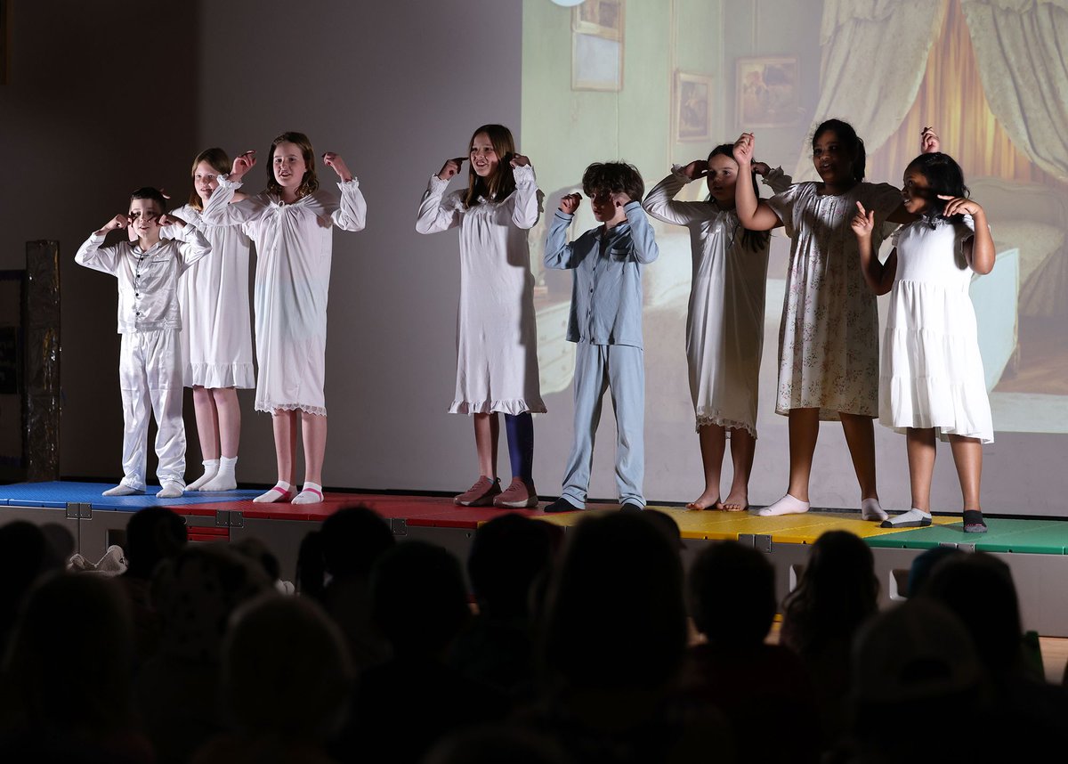 BSDEaglesMO's tweet photo. Last month, the McGrath Elementary School Drama Club lit up the stage with their inaugural McGrath School Musical! Our talented students dazzled the audience with scenes from beloved classics like “Annie,” “High School Musical” and “The Sound of Music.” (1/2) https://t.co/GO2DF5jMU4
