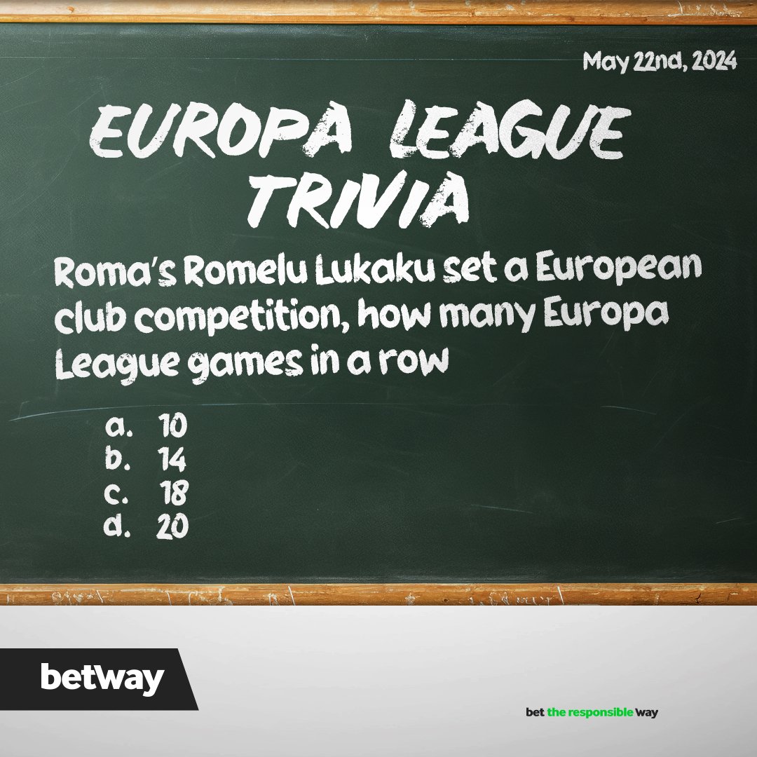 Europa league Trivia 🤩 ⚽ How many Europa league goals has Big Rom scored in a row? Comment your answer 🔽