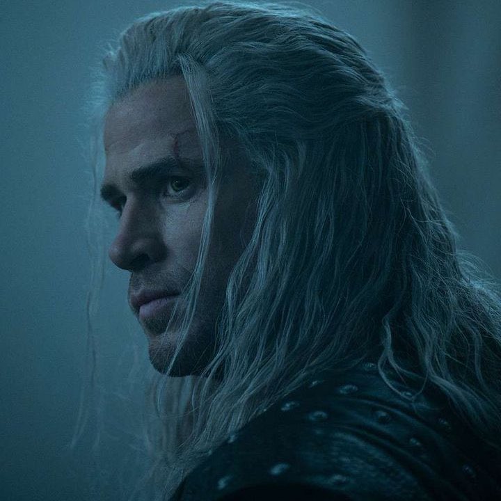 *FIRST LOOK* Liam Hemsworth as Geralt in #TheWitcher S4