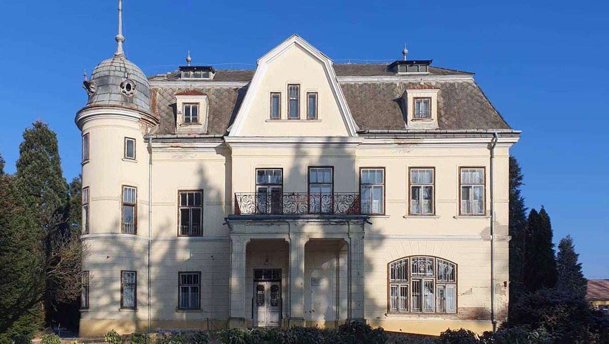 I can fix her

Manor in need of some renovation in the Southern Danube region of Hungary. 

Built in 1914, it comes with three floors, 17 rooms, and 14 acres of land. 

€185,000