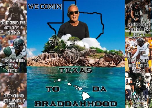 ALOHA TEXAS! BEEN AN AMAZING 10 DAYS IN YOUR STATE - MAHALO TO ALL THE COACHES, STAFFS AND PLAYERS I HAVE MET OR REIGNITED RELATIONSHIPS WITH IN SOUTH TEXAS! AS A PART OF ⁦@CoachTimmyChang⁩ STAFF ⁦@HawaiiFootball⁩ WE ARE COMMITTED TO BUILDING RELATIONSHIPS THAT LAST!