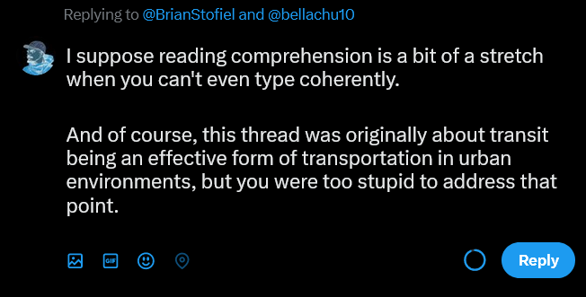 KresimirV2's tweet photo. @BrianStofiel @punished_kres @bellachu10 you really show how incapable of a coherent sentence you are are when you throw up the block and run away... lol https://t.co/kVvhTaYJhl