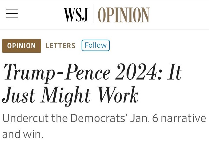 Democrats are pushing Trump to pick Mike Pence as his running mate. Why don't they push Biden to pick him instead? That might actually help him...