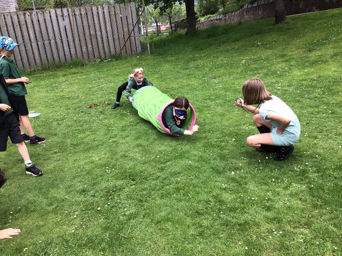 As part of our learning about The Olympics we designed games for paralympics using @CRESTAwards “playground games” science box. All groups focussed on designing a game for people with a sight impairment . They discovered it was not as easy as they expected! @AbshireSTEM