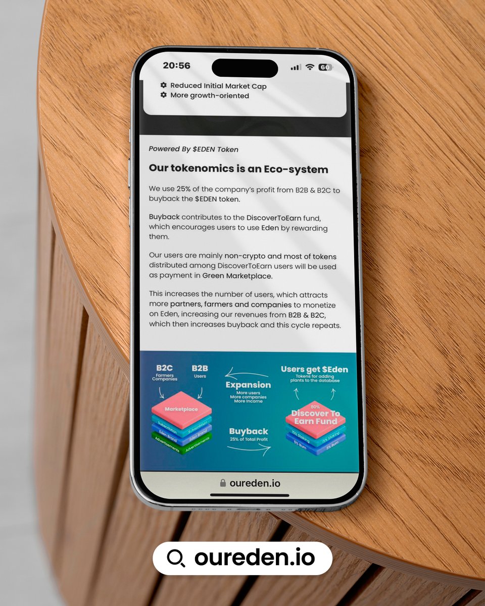 🚀Our new website is live now!

🌍Our ecosystem merges health in WEB2 with cutting-edge WEB3, AI, and AR technologies. 
Engaging with RWA trends and monetizing healthy products.

👉OurEden.io

Stay tuned for our upcoming AR feature! 

#WEB3 #AI #AR #RWA