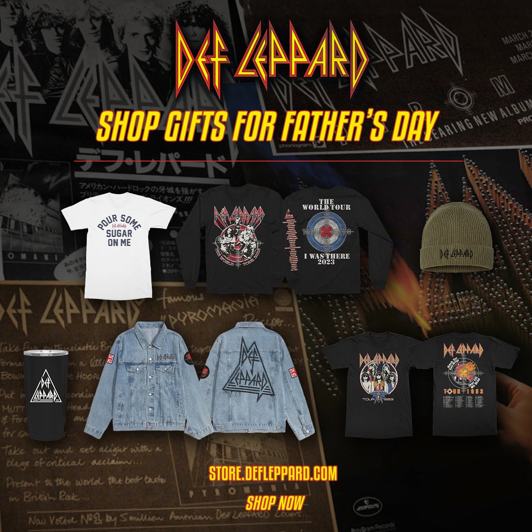 Father's Day is coming up, let him know how much he rocks! Find the perfect gift for Dad today at Store.DefLeppard.com