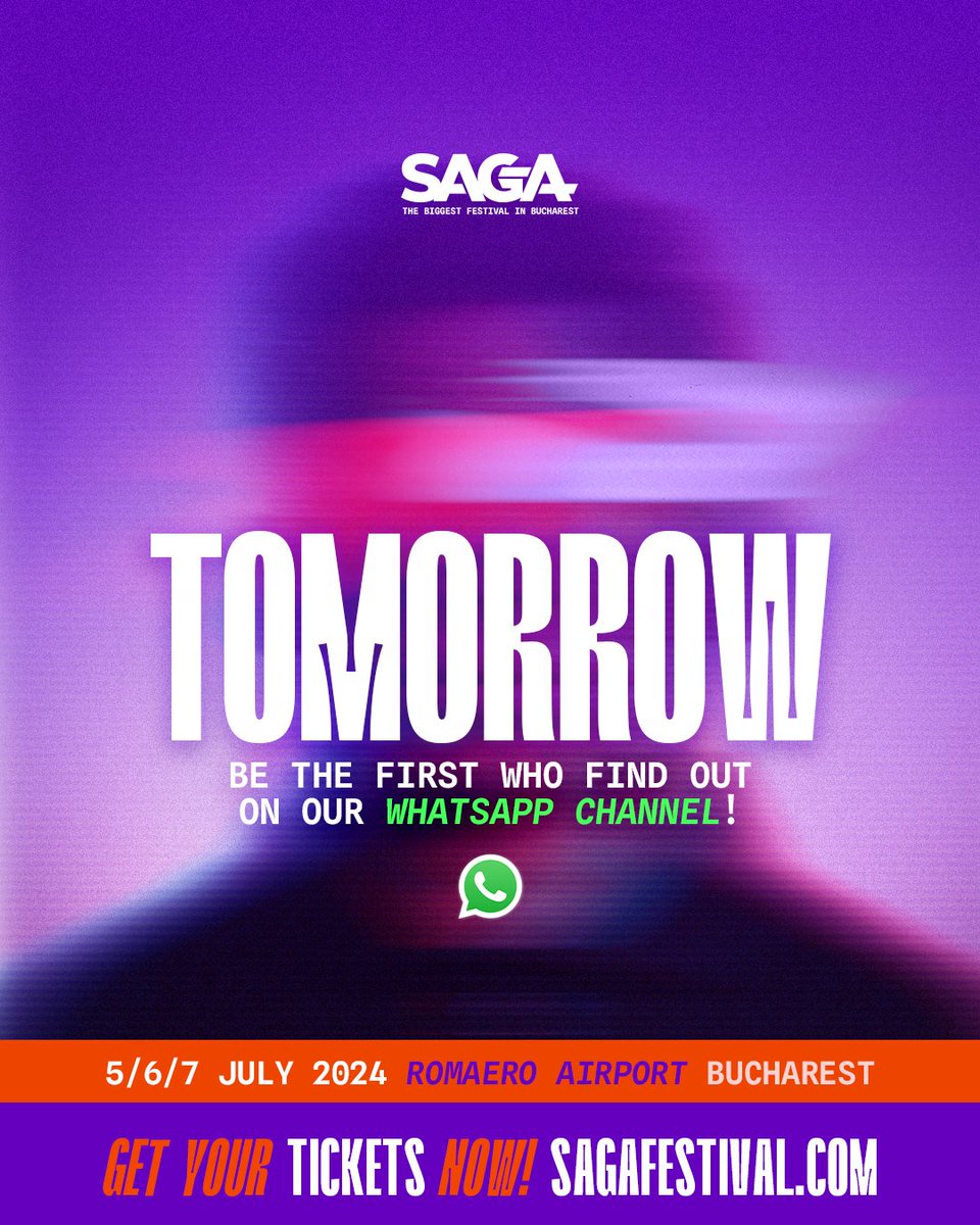 💣 Not much to say - TOMORROW! 👉🏼 Be the first to find out on our WhatsApp channel, link: bit.ly/sagawhatschann…  #WeAreSAGA