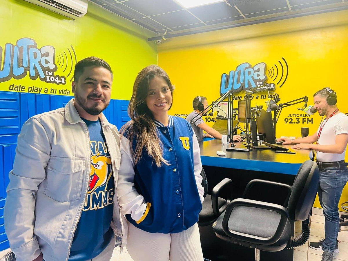 Katherine Ramirez y Esdras Díaz, Nuestros embajadores de Marca #Puma hablan de los grandes benéficos que los hondureños tenemos cuando estudiamos en la #UNAH . En ULTRA FM .