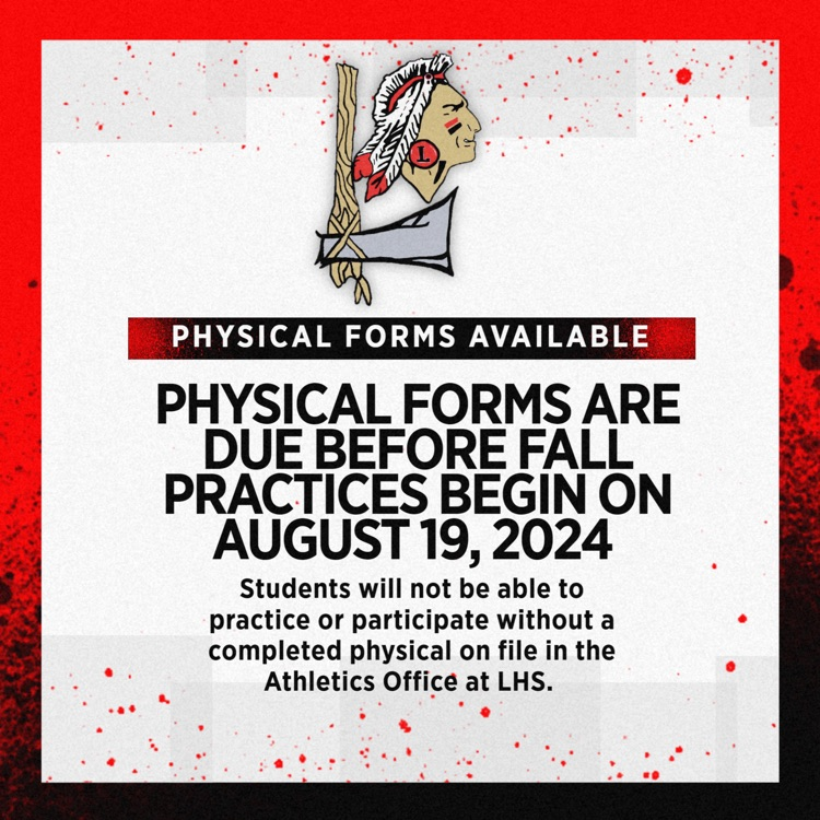 Parents and Athletes: You can now start turning in physicals for the 2024-25 school year.  Please use this updated physical form from KSHSAA attached in the link below. 

kshsaa.org/public/pdf/for…