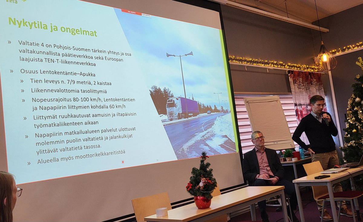Keijo Heikkilä (@keijoheikkila) on Twitter photo Yleissuunnitelmahanke vt 4 Napapiiri-Apukka on saatu käyntiin. Hanke kiinnostaa, vuorovaikutustilaisuudessa Napapiirillä väkeä on paikalla yli 50. <a href="/vaylafi/">Väylävirasto</a> <a href="/Lapin_ELY/">Lapin ELY-keskus</a> @Roikaupunki #finnmap Yleissuunnitelmahanke vt 4 Napapiiri-Apukka on saatu käyntiin. Hanke kiinnostaa, vuorovaikutustilaisuudessa Napapiirillä väkeä on paikalla yli 50. <a href="/vaylafi/">Väylävirasto</a> <a href="/Lapin_ELY/">Lapin ELY-keskus</a> @Roikaupunki #finnmap