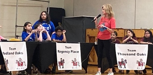 RedlandOaksES's tweet image. The MAC Cluster Battle of the Books @RedlandOaksES was hosted by our Librarian Ms. Perkins with help from all the other librarians. At the end of it all, Thousand Oaks ES was victorious. Congrats to the Bolts and all the competitors. 🦝 @NEISD #neisd