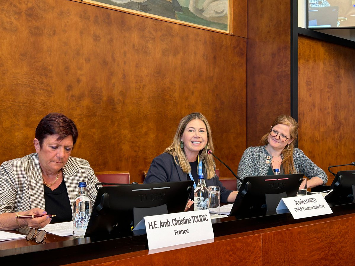 Proud to partner with the Biodiversity Credit Alliance to launch "Definition of a Biodiversity Credit" Issue Paper #3. Jessica Smith, Nature Lead, spoke with <a href="/UN_Valovaya/">Tatiana Valovaya, Director-General of UN Geneva</a> at #BiodiversityDay in Geneva, highlighting the financial sector's role. Read more: ow.ly/TzBM50RRoPy