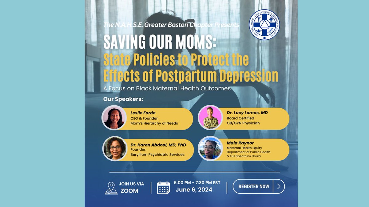 As we celebrate another maternal mental health awareness month, it's important to understand that maternal health outcomes in the US, continue to decline. Join our founder <a href="/leslieforde/">leslieforde</a> as she moderates this virtual discussion June 6th at 6:00 pm ET.