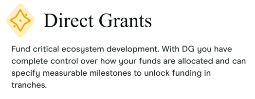 grantsstack's tweet photo. ๐ฆพ Stronger oversight needed for your #grant program?
โก๏ธ Choose Direct Grants on #GrantsStack to fund critical #ecosystem projects, giving you complete control over how you #allocate and unlock #funding.
#FundingYourWay at https://t.co/LwppZv58fK