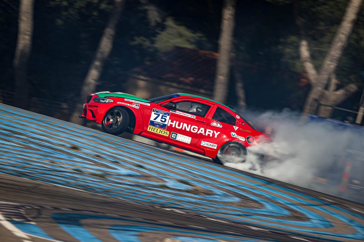 Red race cars are always a fan favorite! Especially when they are sideways at the @fia Motorsport Games. - #FIAMotorsportGames