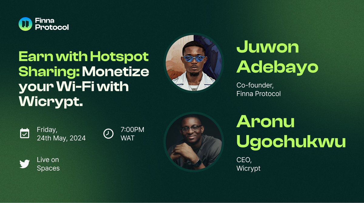 Finna Protocol x Wicrypt | Earn with Hotspot Sharing: Monetize your Wi-Fi with Wicrypt.