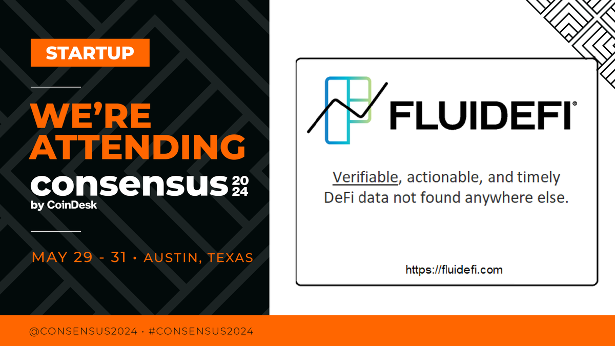 Maximize Your Digital Asset #RWA #investments with #FLUIDEFI at #Consensus2024. See how #AI -enriched #DeFi data can de-risk your portfolio &amp; increase your alpha. Schedule a meeting now: lnkd.in/gjY76Tep