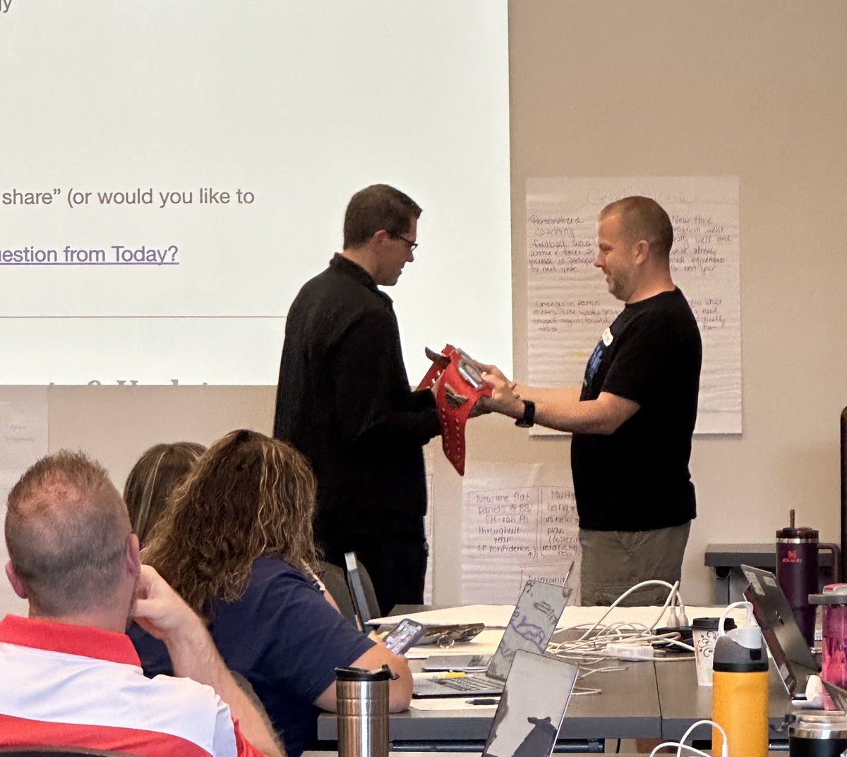 IU13EdTech's tweet photo. During today’s Tech Media Integrators’ Collab we are recognizing Darin Wagner and wish him the best in his retirement! #iu13edtech https://t.co/AClpTvi34F