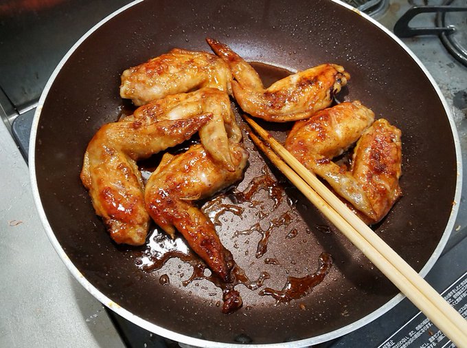 手羽先作ってみた、味80点、手が汚れるから-100点 