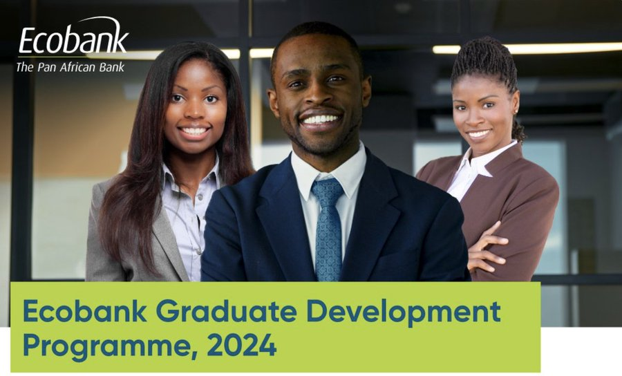 Ecobank Graduate Trainee Programme 2024 for young graduates

 Requirements:
- Must have a Bachelor’s Degree
- Must have completed National Service
- Should not be more than 27 years old by December 2024

Apply here: dixcoverhub.com.ng/ecobank-gradua…