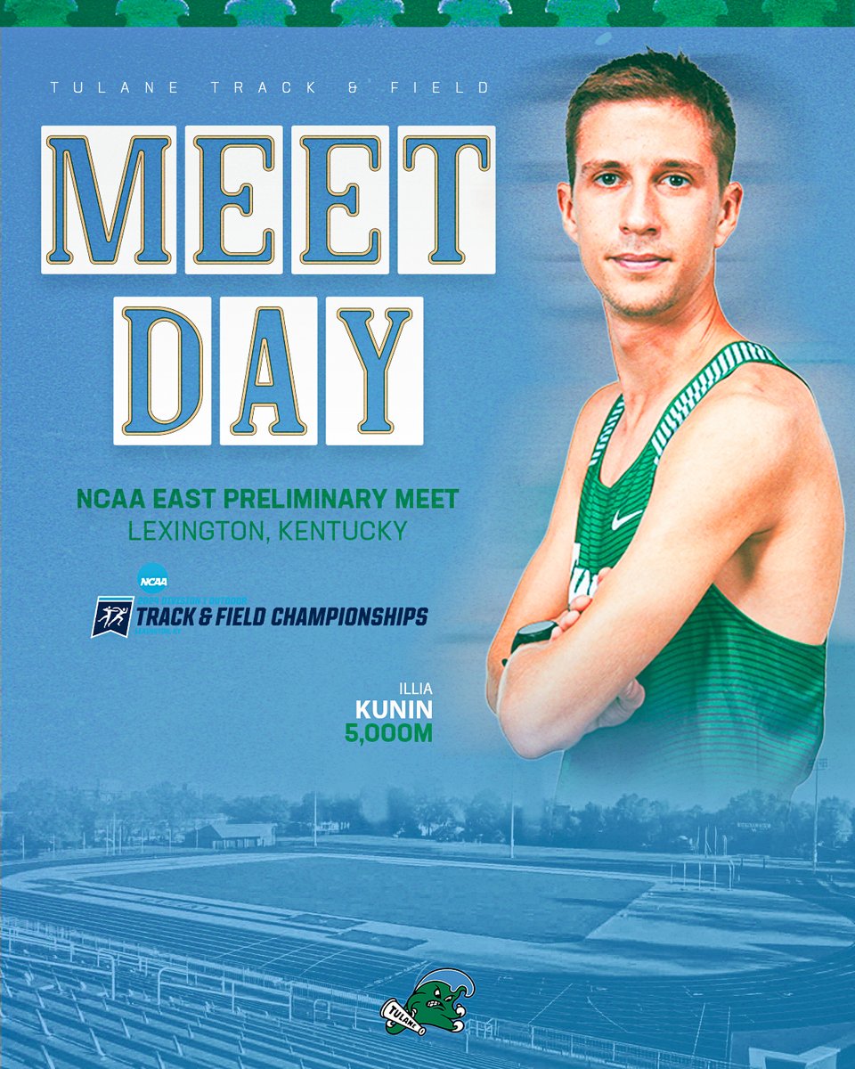 🏅🏃‍♀️Meet Day!!! @NCAATrackField East First Round – Day 3 📍 Lexington, Kentucky ⌚️ 7:10 p.m. 📊 bit.ly/NCAA_TF_First_… 📺 ESPN+ #RollWave 🌊 | #RunWave 👟