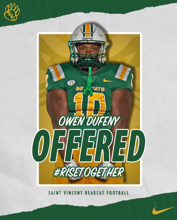 Owen Dufeny (@owen_dufeny) on Twitter photo Honored to receive an offer from Saint Vincent College. Thank you <a href="/TerronColson/">Terron Colson</a> and the Saint Vincent coaching staff for this opportunity!
<a href="/sims_coach/">COACH SIMS</a> <a href="/MichaelWoosley/">Coach Mike, PrepStar SW</a> <a href="/GPrep_FB/">Gulliver Prep Football</a> Honored to receive an offer from Saint Vincent College. Thank you <a href="/TerronColson/">Terron Colson</a> and the Saint Vincent coaching staff for this opportunity!
<a href="/sims_coach/">COACH SIMS</a> <a href="/MichaelWoosley/">Coach Mike, PrepStar SW</a> <a href="/GPrep_FB/">Gulliver Prep Football</a>