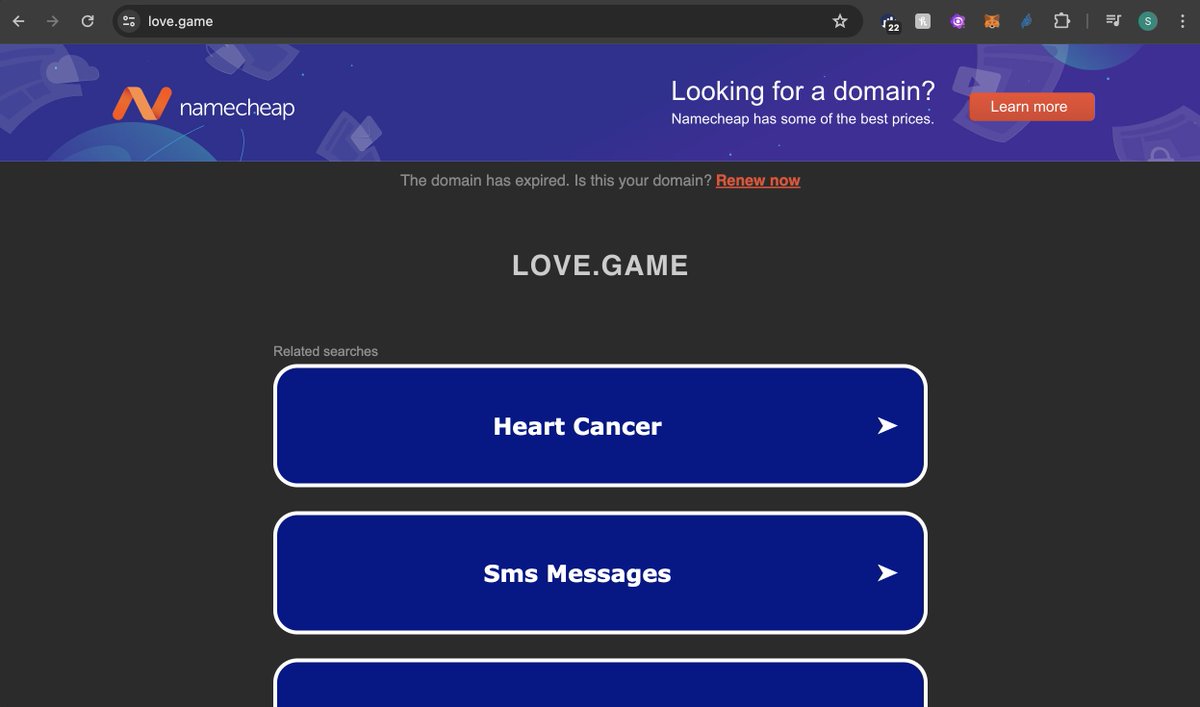 Love.Game no longer appears to work.