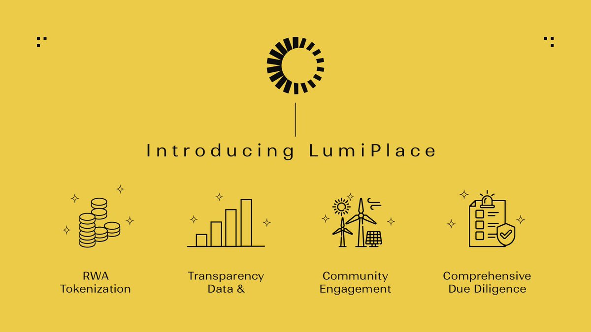 🌟 Introducing LumiPlace, the cornerstone of the LumiShare ecosystem! 🌱💡

Born from a powerful motivation to revolutionize renewable energy investment, LumiPlace is paving the way for a sustainable future. By harnessing the power of blockchain technology, LumiPlace merges
