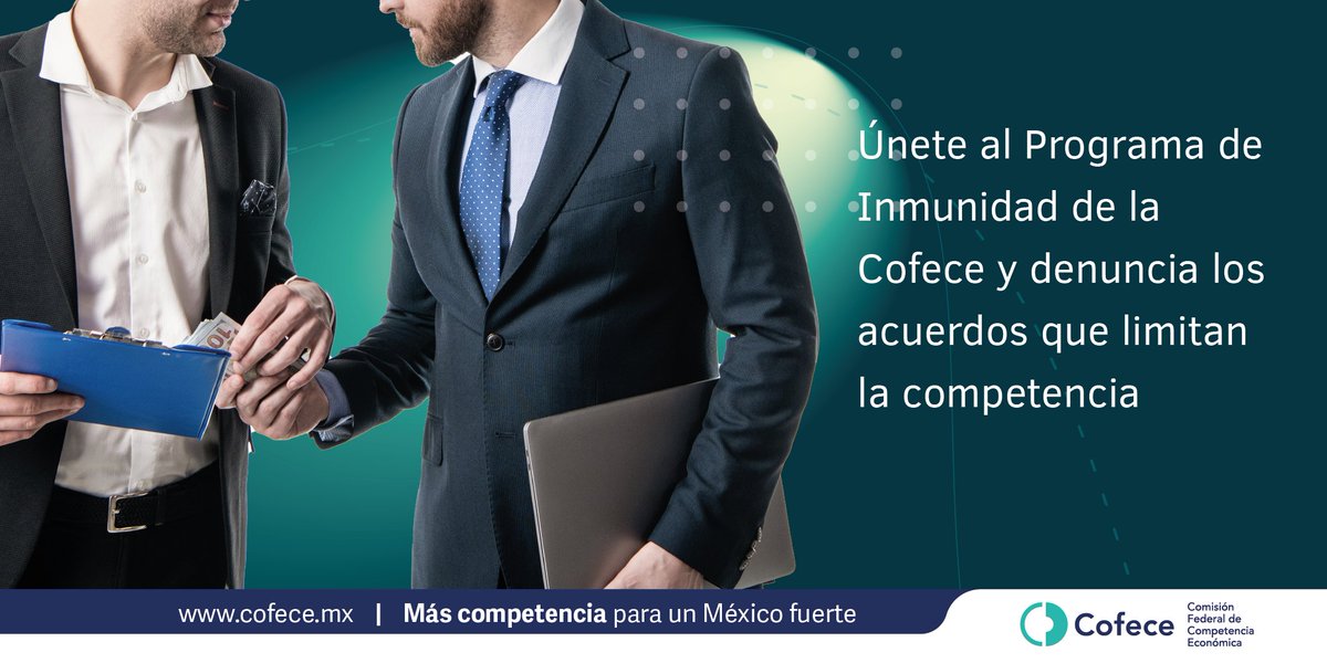 cofecemx's tweet photo. En 2006 se creó el Programa de Inmunidad, cuyo objetivo es incentivar a posibles infractores de la #LFCE a cooperar a cambio de una reducción de multas.

🛡️ Si has infringido la Ley, contáctanos para más detalles: https://t.co/iE5Ipg748j

¡Coopera para cumplir! https://t.co/8Wr3L7MCfU