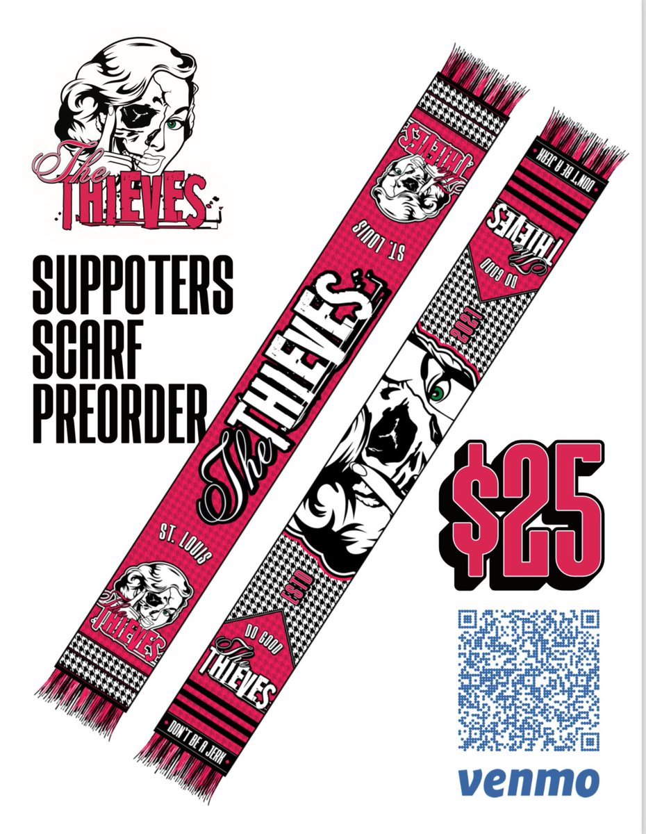 TheThievesSTL's tweet image. 📢📢📢
Hello!! 
Hi!! 
Do we have your attention? 

⌛️Time is running out to preorder your scarf. 

Go ahead and do that before the May 25th deadline! 

Thanx!