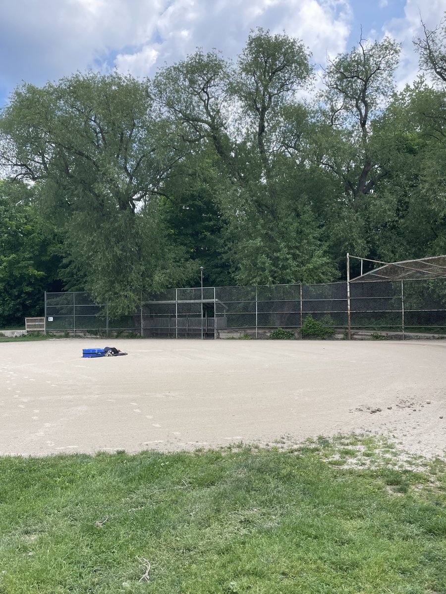 'Sorry, kids, tee-ball is cancelled tonight. We have a government drug addict passed out in a stupor on the pitcher’s mound.'

Doin’ great, Toronto!

@anthonyfurey @joe_warmington