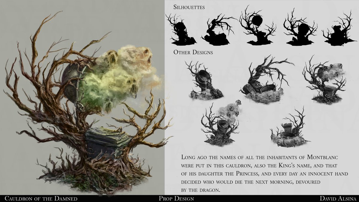 DA_Artworks's tweet image. Finished!!! Cauldron of the Damned - Prop Design.
#conceptart #DarkFantasy #PropDesign
