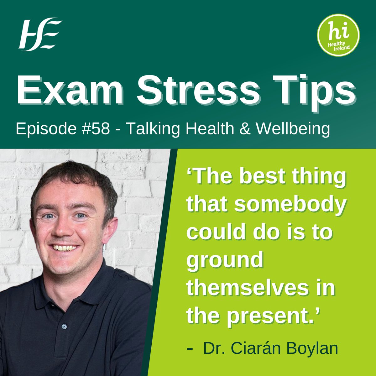 It's that time of year so please share this #TalkingHealthandWellbeing #Podcast with any parent/youth planning for #LeavingCert or #JuniorCert. Great advice here from Dr. Boylan in conversation with @TurleyNoreen as they share tips on #yourmentalhealth: spoti.fi/3ysTMmn