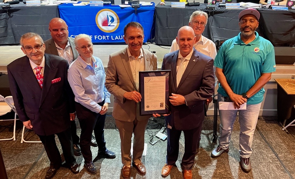 ICYMI: Congratulations to those who were recognized at last night’s City Commission meeting. 🎉 Photo 1: Mayor @DeanTrantalis presented a proclamation declaring 5/19-25, as #NationalPublicWorksWeek in #FortLauderdale. The honor was accepted by Col. Dodd & members of the #TeamFTL