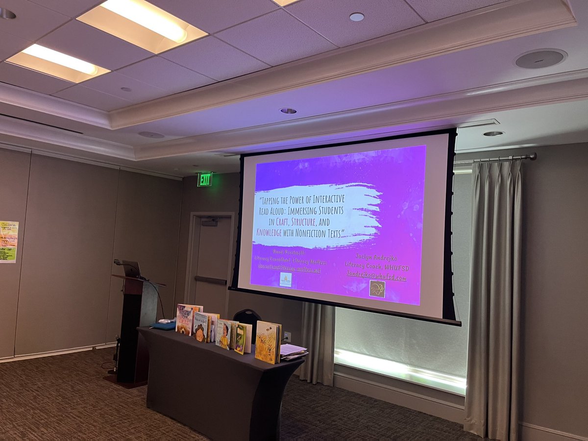 Super proud to represent the Ram Fam at Final Stretch Literacy Conference hosted by <a href="/LMReadWrite/">Sarah Cordova/Literacy Matters</a> and present with the talented <a href="/randibeth23/">Randi B Roschnotti</a> on the amazing work we are doing around interactive read aloud and the power of reading immersion!