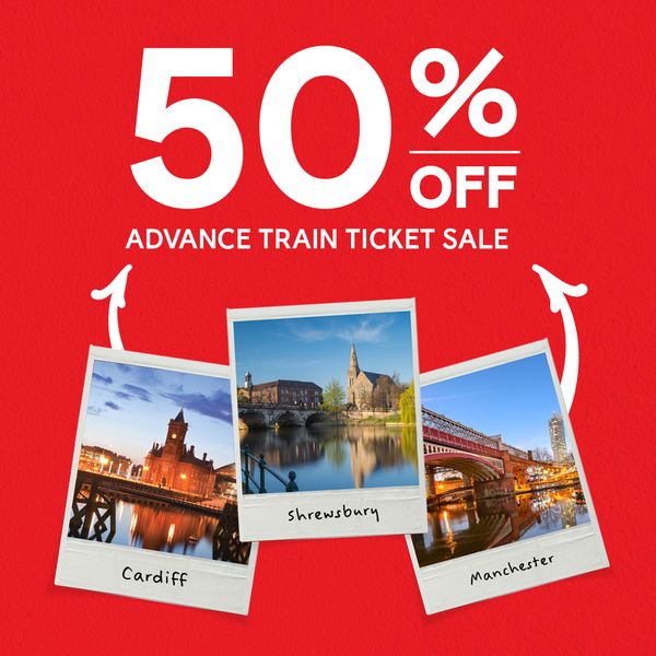 Visit Cardiff (@visitcardiff) on Twitter photo Get 50% off Advance train tickets with <a href="/tfwrail/">Trafnidiaeth Cymru Trenau Transport for Wales Rail</a>!
Book up until 2nd June for travel between June 3rd and July 5th 2024
tfw.wales/.../rail/savin⦠Get 50% off Advance train tickets with <a href="/tfwrail/">Trafnidiaeth Cymru Trenau Transport for Wales Rail</a>!
Book up until 2nd June for travel between June 3rd and July 5th 2024
tfw.wales/.../rail/savinβ¦