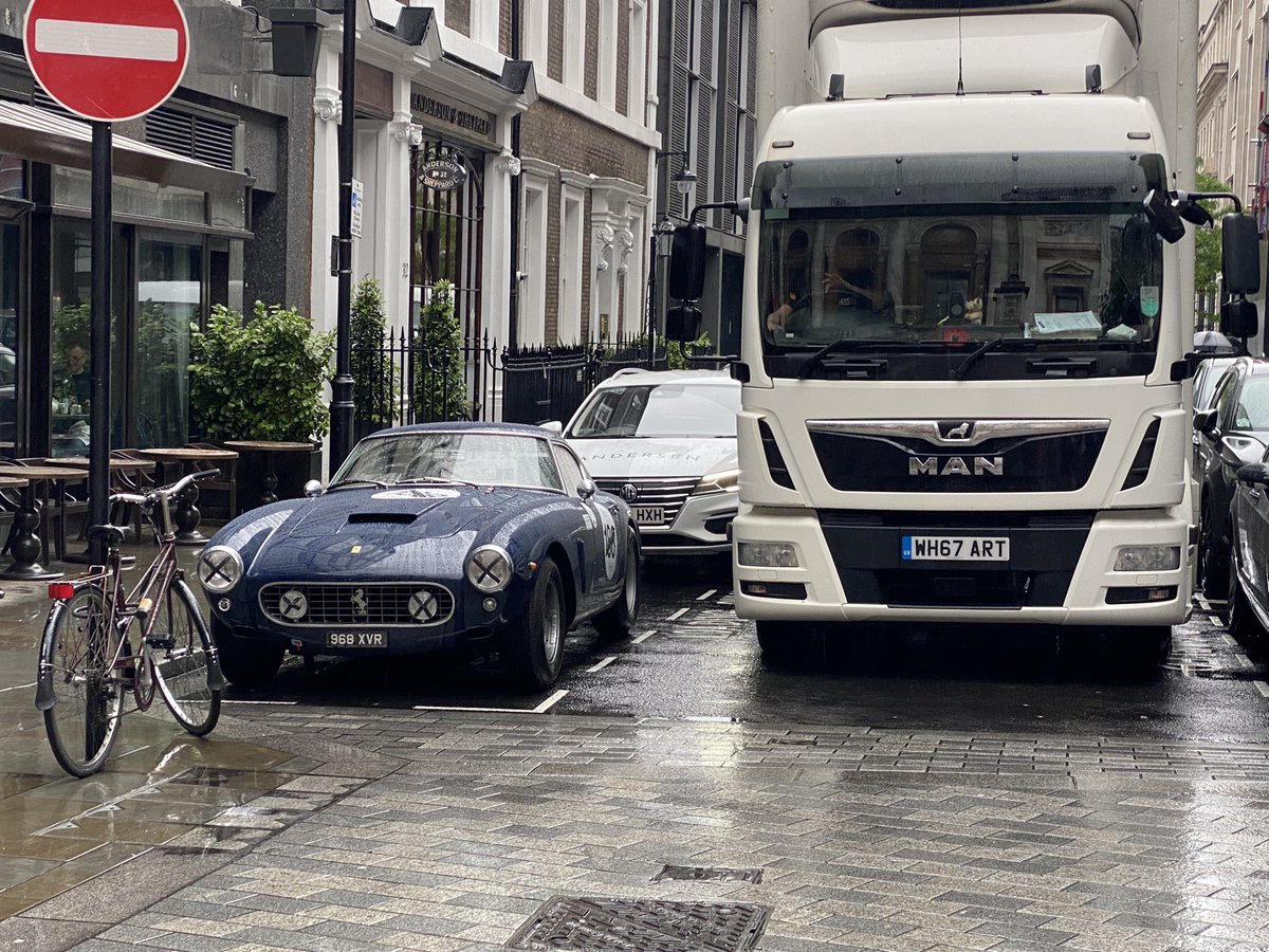 Bravely street parked Ferrari 250 GT SWB