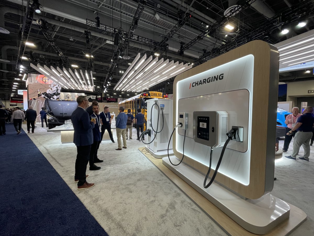 IntnlTrucks's tweet photo. We know electric vehicles are not the only consideration when transitioning to electric. During ACT Expo, we’re here to talk zero emissions solutions through the entire vehicle lifecycle.

Come chat with our experts at International® Truck booth #2545 to learn more. https://t.co/yuqRhNKuIm