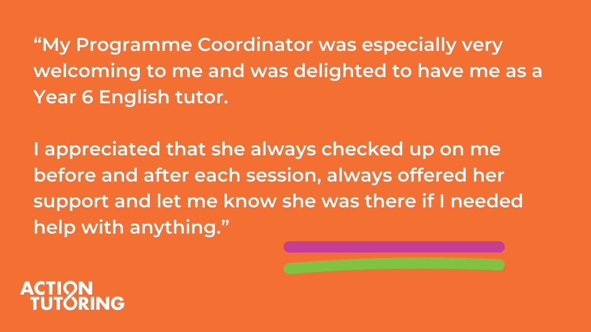 Meet Daphne, one of our volunteer tutors from the @UniWestminster 📚 Alongside a supportive Programme Coordinator, we provide training, all tutoring resources and we cover the cost of an enhanced DBS check 💡 Find out more about our placement offer👇 ow.ly/uw9K50RtmBC