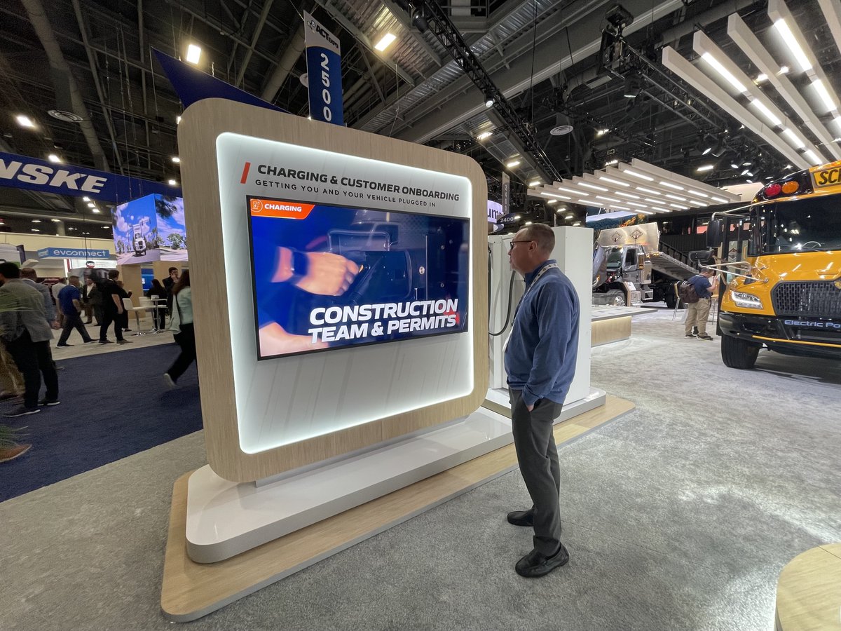 IntnlTrucks's tweet photo. We know electric vehicles are not the only consideration when transitioning to electric. During ACT Expo, we’re here to talk zero emissions solutions through the entire vehicle lifecycle.

Come chat with our experts at International® Truck booth #2545 to learn more. https://t.co/yuqRhNKuIm